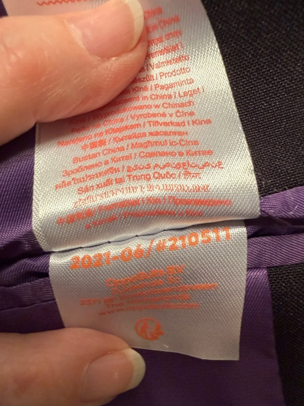 OppoSuits Black Sport Coat with Purple Lining